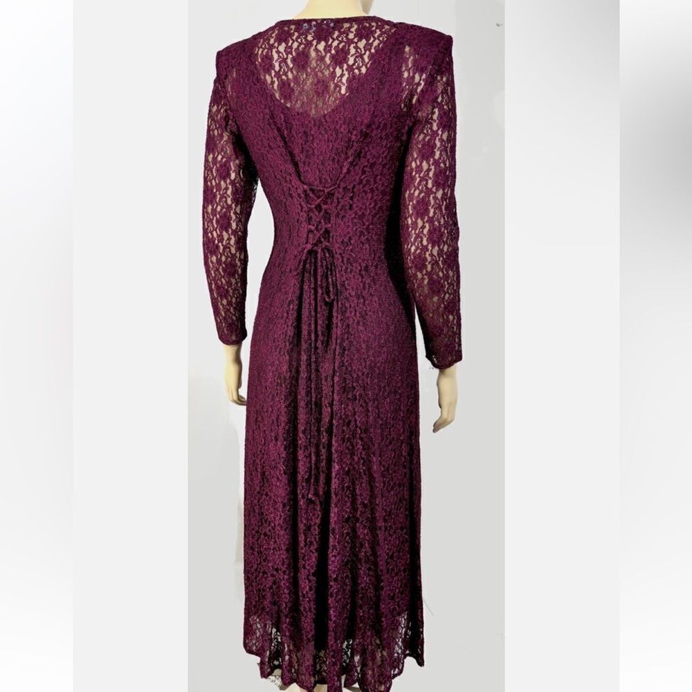 All That Jazz Made In California USA VTG Lace Corset Women Dress Size 13/14 - Picture 14 of 14